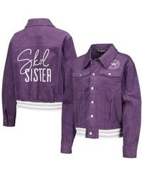 The Wild Collective - Minnesota Vikings Corduroy Button-up Jacket - Lyst