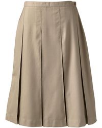 Lands' End - School Uniform Box Pleat Skirt Below The Knee - Lyst
