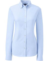 Lands' End - School Uniform Long Sleeve Oxford Dress Shirt - Lyst