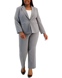 Le Suit - Plus Notched-lapel Blazer Pants Suit - Lyst
