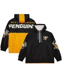Mitchell & Ness - Pittsburgh Penguins Team Og 2.0 Anorak Half-zip Windbreaker Jacket - Lyst