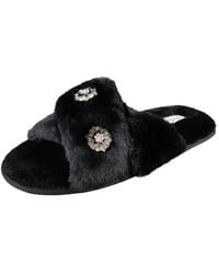 Jessica Simpson - Embellished Cross Band Slide Slippers - Lyst