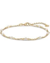 DEVATA - Freshwater Pearl Chain Bracelet - Lyst