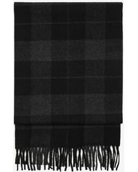 Mango - Check Fringed Scarf - Lyst