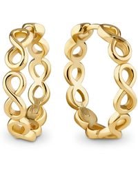 DEVATA - Infinity Hoop Earrings - Lyst