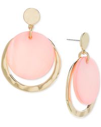 Style & Co. - Gold-tone Crescent Drop Earrings - Lyst
