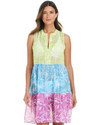 Bleu Rod Beattie - Sock It To Me Printed Chiffon Cover-up Dress - Lyst