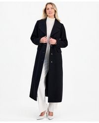 Anne Klein - Single-breasted Maxi Coat - Lyst