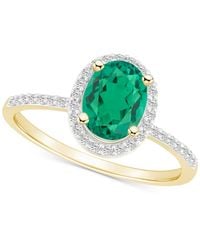 Macy's - Lab-created Emerald (1 Ct. T.w. - Lyst