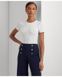 Lauren by Ralph Lauren - Stretch Knit T-shirt - Lyst
