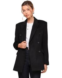 Avec Les Filles - Notched-collar Blazer Coat - Lyst