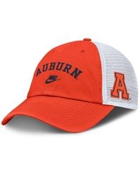 Nike - Orange/white Auburn Tigers 2025 Sideline Campus Pro Local Snapback Hat - Lyst