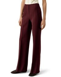 LILYSILK - Silk-wool Twill Flare Pants - Lyst