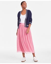 On 34th - Pull-on A-line Tulle Midi Skirt - Lyst