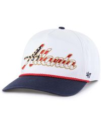 '47 - Atlanta Braves Patriotic Overhand Hitch Adjustable Hat - Lyst
