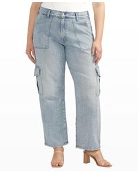 Silver Jeans Co. - Plus Size Utility Cargo Jeans - Lyst