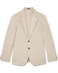 Reiss - Jason Garment-dyed Pique Single-breasted Suit Blazer - Lyst