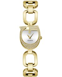 Guess - Analog Gold-tone Steel Watch 22mm - Lyst