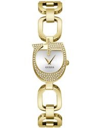 Guess - Analog Gold-tone Steel Watch 22mm - Lyst