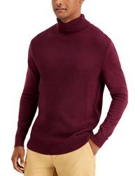 Club Room - Textured Cotton Turtleneck Sweater - Lyst