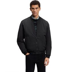 BOSS - Boss By Water-repellent Soft-touch Fabric Bomber Jacket - Lyst