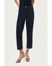 Nocturne - Gold Button Detail Pants - Lyst