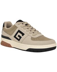Guess - Nastele Branded Lace Up Casual Sneakers - Lyst