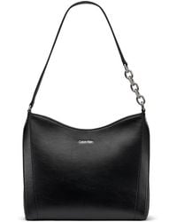 Calvin Klein - Nova Top Zipper Chain Shoulder Bag - Lyst