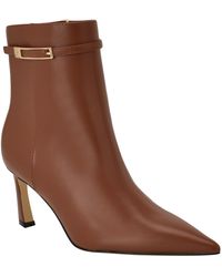 Calvin Klein - Alenna Buckle Strap Stiletto Booties - Lyst