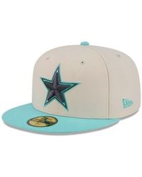 KTZ - Cream/light Blue Dallas Cowboys Two-tone Color Pack 59fifty Fitted Hat - Lyst
