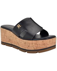 Tommy Hilfiger - Heliena Platform Wedge Sandals - Lyst