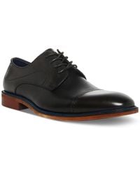 Steve Madden - Zane Tonal & Textured Leather Mid Oxford Dress Shoe - Lyst