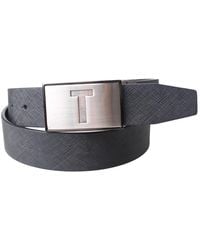 Ted Baker - Reversible Saffiano Dress Leather Belt - Lyst