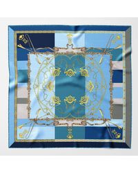 Elizabetta - Gabriella - Silk Foulard For Women - Azure - Lyst