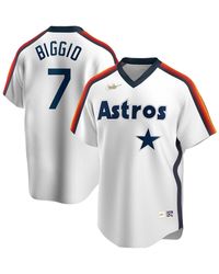 Nike - Craig biggio Houston Astros Home Cooperstown Collection Logo Player Jersey - Lyst
