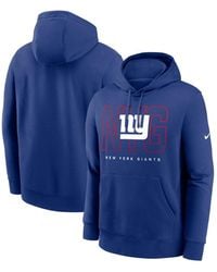 Nike - New York Giants Busted Play Club Fleece Pullover Hoodie - Lyst