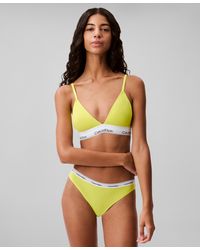 Calvin Klein - Modern Cotton Lightly Lined Triangle Bralette Qf5650 - Lyst
