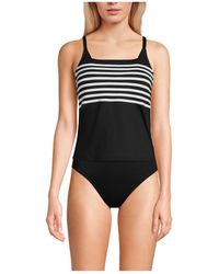Lands' End - Chlorine Resistant Square Neck Tankini Swimsuit Top - Lyst