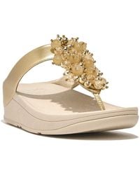 Fitflop - Fino Bauble-bead Toe-post Sandals - Lyst