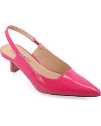 Journee Collection - Paulina Wide Width Kitten Heel Slingback Pumps - Lyst