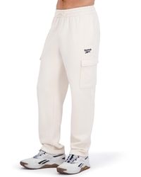 Reebok - Fleece Cargo Regular Fit Pants - Lyst