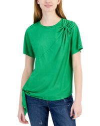 Tommy Hilfiger - Side-tie Short-sleeve Top - Lyst
