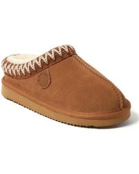 Dearfoams - Fireside By Greta Genuine Shearling Clog Slipper - Lyst