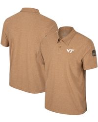 Colosseum Athletics - Virginia Tech Hokies Oht Military-inspired Appreciation Cloud Jersey Desert Polo Shirt - Lyst