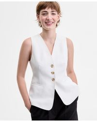 BOSS - Button-front Belted-back Vest - Lyst