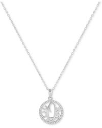Giani Bernini - Cubic Zirconia Filigree Initial Q Monogram 18" Pendant Necklace - Lyst
