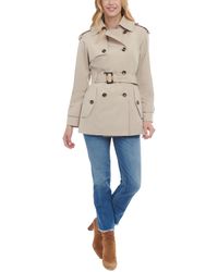 London Fog - Double-breasted Belted Trench Coat - Lyst