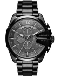 DIESEL - Mega Chief Chronograph Stainless Steel Watch 51mm - Lyst
