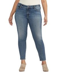 Silver Jeans Co. - Plus Size Suki Mid-rise Curvy-fit Skinny Jeans - Lyst