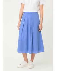 Olsen - Pleated Midi Skirt - Lyst